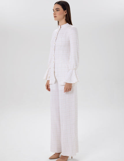 Soft Grid Tailored Jacket & Trousers Set Left Side View