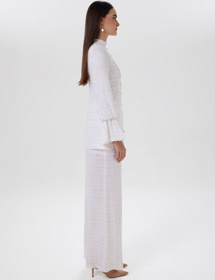 Soft Grid Tailored Jacket & Trousers Set Right Side View