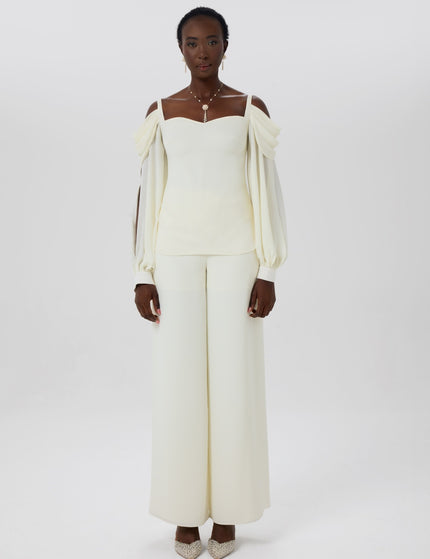 Phoenix Ivory Off-Shoulder Co-Ord Set Front View