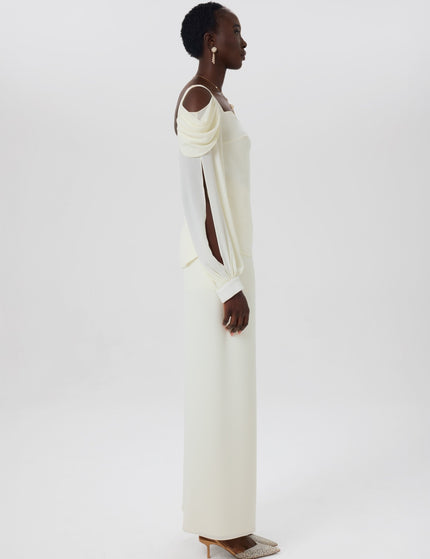 Phoenix Ivory Off-Shoulder Co-Ord Set Right Side View