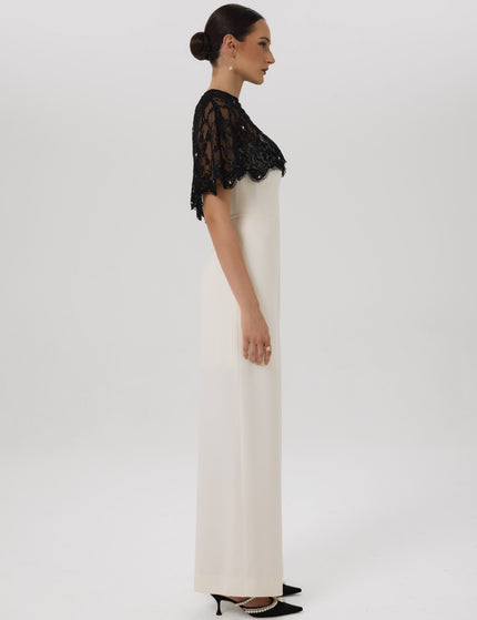 Soft Reveal Jumpsuit Ivory Strapless Jumpsuit Right Side View